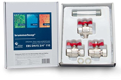Einbausatz für Wärmezähler F90 und F96Plus 3/4 Zoll DN15 110mm