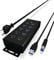 ICY BOX 7-Port USB 3.0 HUB aktiv mit Netzteil (12V/5A), 3 Ladeports, Wandmontage, Quick Charge 3.0, Aluminium, IB-HUB1703-QC3