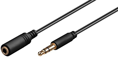 C4A Slim 0.5m Jack Headphone Extension Cable 3.5mm M-F / (0.5 Metre)
