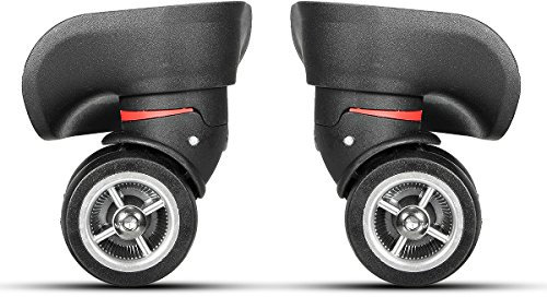 TuToy 2ST schwarz Gepäck Koffer Universal Felgen Ersatz mit Schrauben