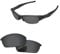 PapaViva Replacement Lenses for Oakley Flak Jacket OO9008 63mm Sunglass Solid Black Polarized