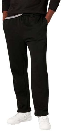 Sterling Sports Mens Trousers Summer Linen Tracksuit Bottoms Men - Quick Dry Mens Tracksuit Bottoms for Yoga, Gym, Work, Office, Running & Holiday Pants Beach Trousers for Men (Black, Large)