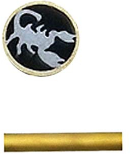 Bolzen aus Mosaiken Nieten für den Messergriff, Mosaikschrauben, Jagdmesser Befestigungsstücke, Länge 4,5cm (5mm, Skorpion)