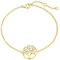 Bracelet Femme Arbre de Vie Charm en Argent Sterling 925 Plaqué Or Jaune Cadeau Bijoux pour Femme - Chaîne Longueur 16 + 3 cm