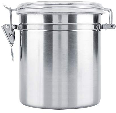Recipiente hermético para café, Contenedor de acero inoxidable Almacenamiento para la cocina Almacenamiento Té Azúcar Grano de café(1400ml)