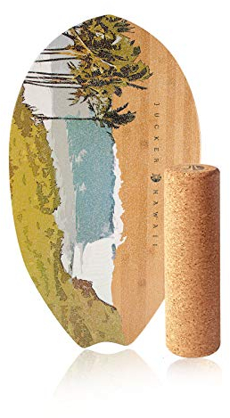 JUCKER HAWAII Balanceboard Homerider Surf Nalu - Balanceboard Set inkl. Korkrolle - Surftrainer für Gleichgewicht und Reflextraining