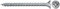 fischer 670207 FPF Power-Fast II 4 x 50mmChipboard Wood Screws, Countersunk Head with Phillips, Fully Threaded, Galvanised Blue Passivated, Box of 200