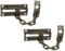 QCAA Solid Brass Chain Door Guard, with 9 Links Steel Chain, Antique Brass, 2 Pack, Made in Taiwan