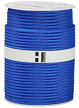 Hummelt Rope Flechtleine Polypropylenseil 6mm 100m blau auf Rolle