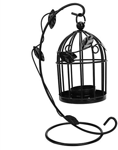 HERCHR Vintage Kerze Laternen dekorative Indoor, Kerzenhalter für Stumpenkerzen Vogelkäfig Dekor Metall Teelicht hängende Laterne