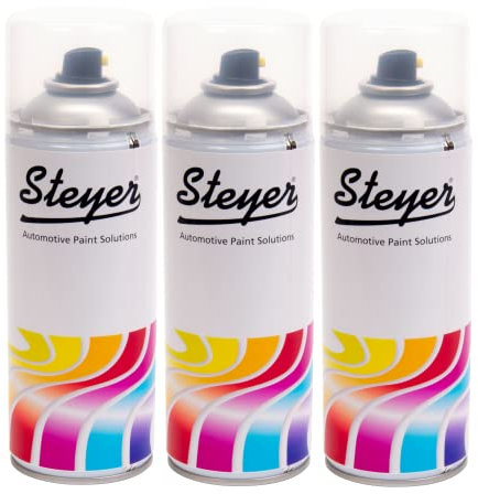 Steyer 3 X Kawasaki Lime Green Spray Paint Aerosol Can Colour Code 7F Direct Gloss Finish - NO LACQUER