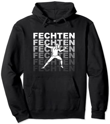 Fechten Degen Fechtduell Pullover Hoodie