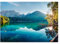 Fototapete Berge und Seen Panorama Landschaft Natur Modern Wohnzimmer Schlafzimmer Wandtapete Vlies Tapete UV-Beständig Montagefertig (368x254 cm - 4 Bahnen)
