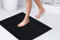 Emma Barclay Noodle Soft Touch Rutschfester Badezimmerteppich, Duschmatte, 40 x 60 cm, Schwarz