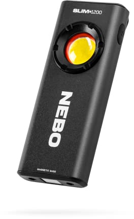 NEBO Slim+ 1200, leistungsstarke und wiederaufladbare 1200 Lumen Taschenlampe