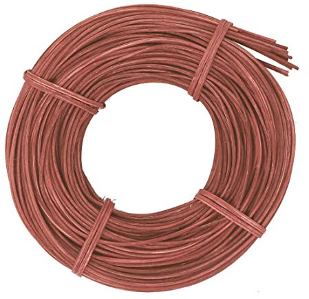 famos Peddigrohr Flechtmaterial Korbflechten 2,25 mm viele Farben zur Auswahl (100g, Tee)