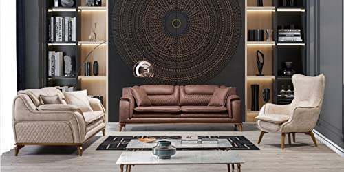 JV Möbel Design Sofa Couch Sofagarnitur 331 Sitzer Set Polstergarnitur Ledersofa Couchen
