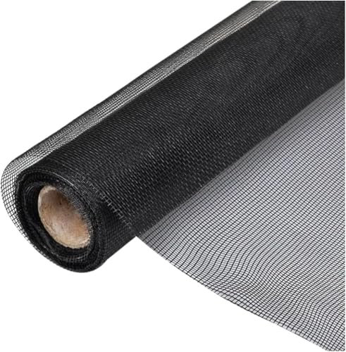 Tela mosquitera por metros, tela mosquitera para puerta y ventana, tela mosquitera FIBRA DE VIDRIO COLOR NEGRO, mosquiteras tamaño a elegir (100x100 cm)