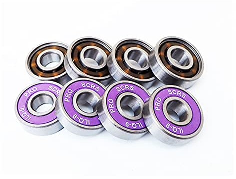 EICOFF Kugellager 8PCS 608 Skateboard Longboard Roller Skates Hochgeschwindigkeitslager ILQ-9 Chrom-Stahllager Fishboard Lager