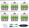 YAUNGEL Bandejas Semilleros de Germinacion, 6 Piezas Mini Invernadero Germinador de Semillas con Controlador de Tiempo y Brillo Ajustable Luz de Solar de Espectro Completo, Transparente