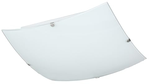 H4L Deckenleuchte Deckenlampe LED 15W Weiß Wohnzimmerlampe Glas Flurlampe eckig 1flg.