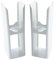 Milano Alpha Single Double Vertical Horizontal Radiator Floor Mounting Feet - White