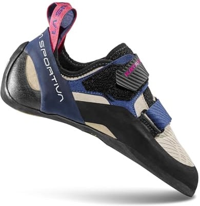 LA SPORTIVA W Katana Blau - Sensibler präziser Leder Damen Kletterschuh, Größe EU 41 - Farbe White - Storm Blue