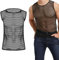 Camiseta Interior de Malla sin Mangas 1 Chaleco de Malla para Hombre Chaleco de para Pescador Camisa de para Hombre Camisa Ajustada de para Pescador musculosa, Talla XL