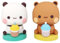 Bubu Dudu Auto Dekoration, Panda Bär Kawaii Auto Deko Ornament, Bubu Dudu Wackelfigur Armaturenbrett-Dekorationen, Cartoon Panda Bär Figur Geschenk für Kinder Jungen, Büro Desktop Zimmer Dekoration