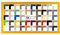 Colorello Bilderrahmen Posterrahmen Puzzlerahmen 30x90 cm Gelb 90x30 cm mit weisser Rückwand und Antireflex Acrylglas