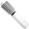 Cordless Curling Iron Brush, 2 in 1 Cordless Hair Curler and Straightener Brush, 7000Mah Portable Travel Iron Mini, Rechargeable Curling Wand with Negative Ion, 150℃-210℃ (White)