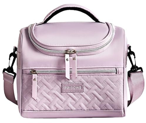 FAVORTALK Cooler Bag Waterproof Lunch Box Bag Insulated Lunch Bag Portable Cool Bag with Handle and Adjustable Strap Large Capacity Lunchbox Tote Bags for School Work Picnic - WCB42108