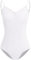ZYXWVU Ballett Trikot Damen Ärmellos Rückenfrei Ballett Body Tanzbody Damen, C20-weiß,S