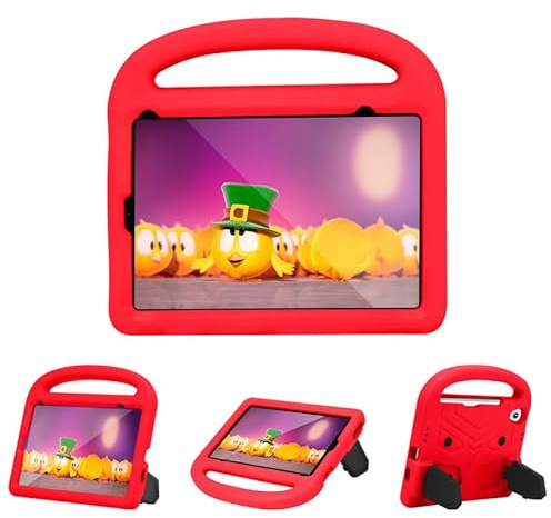 for iPad Mini 6 Case 2021, iPad Mini 6th Generation 8.3 Inch 2021 Tablet Case, Kids Friendly Lightweight, Handle with Stand, Soft EVA Foam Shockproof Protective Cover, Orange
