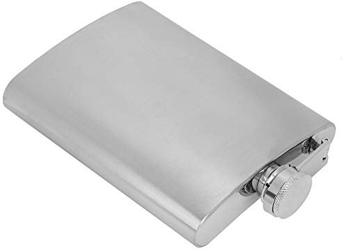 Juego de 7 Petacas de Acero Inoxidable con Embudo y Dos Tazas, Cumpleaños para Hombres, Recipiente a Prueba para Viajes, Petaca de Acero Inoxidable para Whisky, Vodka, Ron