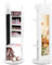 FANTASK Kinder Schmuckschrank 360°drehbar, 4 in 1 Spiegelschrank mit Ganzkörperspiegel & Kleiderständer, Mädchen Schmuck-Organizer in Weiß, Schmuckständer für Kind ab 3 Jahren