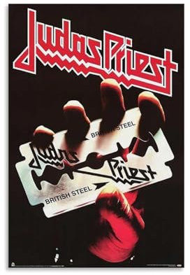 UARJIRUHR Judas Priest Poster artistique sur toile pour décoration de chambre à coucher, décoration murale sans cadre, 30 x 45 cm