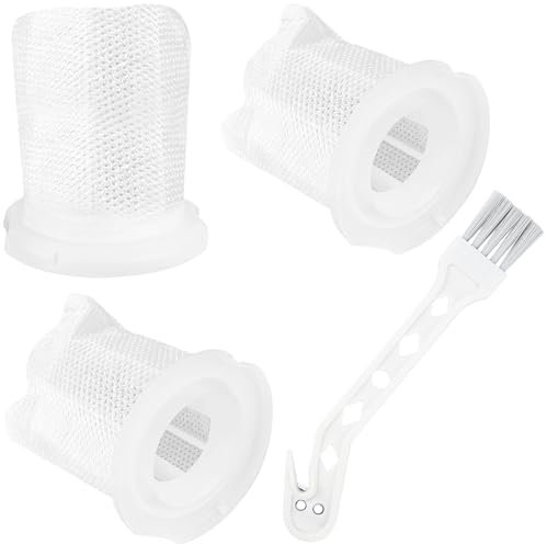 CONJURAIDE 3 Stück Filter für Kobold VC100, Filter für Kobold Vorwerk VC100 mit 1 Reinigungsbürste Staubsaugerfilter Handstaubsauger Filter Ersatzfilter Staubsaugerbeutel für Handstaubsauger