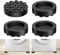 4pcs Washing Machine Rubber Feet Pads Anti Vibration Mat Anti-slip Pad Fixed Anti-deviation Noise Cancelling Washing Machine Feet for Dryer Washing Machine Dishwasher (Black)