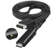 Adattatore PS1/PS2 a HDMI, 1M Cavo HDMI per PS1/PS2 Cavo Audio Video Console Convertitore Connettore Adattatore Multifunzione HDTV 720P/1080P per TV Monitor, Plug and Play