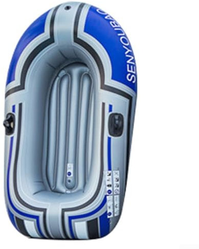 DAZZLEEX Barco inflable, 35 mil PVC con tecnología de borde de doble capa, botes inflables de asiento individual y doble, a prueba de fugas para deportes acuáticos y pesca (para 2 personas)