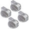 DIYEAH 4Pièces Boutons de Commande de Brûleur pour Poêle à Remplacement Facile à Installer Adapté à Toutes Marques