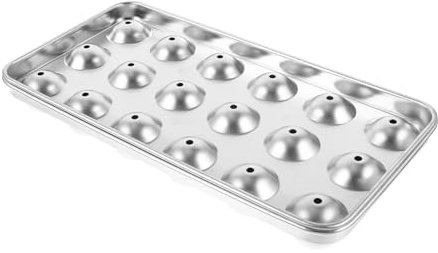 Mobestech Moule à Glaçons de Boule 304 Inox Bac à Glaçons Empilable Fabrication Rapide pour Whisky et Cocktails Accessoire Cuisine Pratique