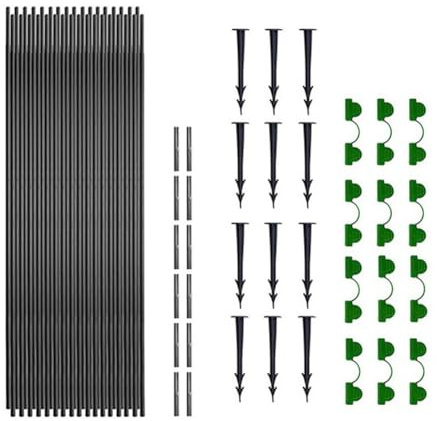 Uikdjgu 18 Cerceaux de Jardin pour Tunnel de Filet, Cerceaux de Jardin, Cadre de Serre, Tunnel Flexible, Arceaux de Protection des Cultures