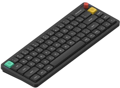 nuphy Air65 V3 Hot-Swap kabellose mechanische Tastatur（US Layout ） | 68 Tasten, Low Profile Keyboard,mit Multifunktionsknopf,RGB-Beleuchtung, unterstützt Bluetooth/2,4 GHz/USB-C