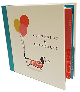 The Artfile Adressbuch / Geburtstagsbuch, Dackelmotiv (evtl. nicht in deutscher Sprache)