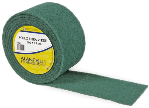 Rollo de Estropajo Abrasivo de Fibra Verde Calidad Extra 6 metros. Rollo de Estropajo para Limpieza Eficaz de Superficies
