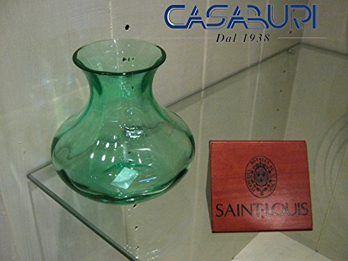 SAINT LOUIS CRISTAL VASE TOURAINE VERDE cm 9.7