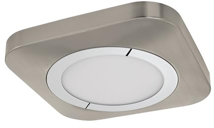 EGLO Deckenlampe Puyo, Deckenleuchte, Stahl in nickel-matt, chrom