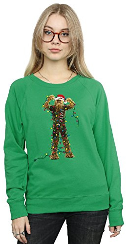 Star Wars Women's Chewbacca Christmas Lights Sweatshirt